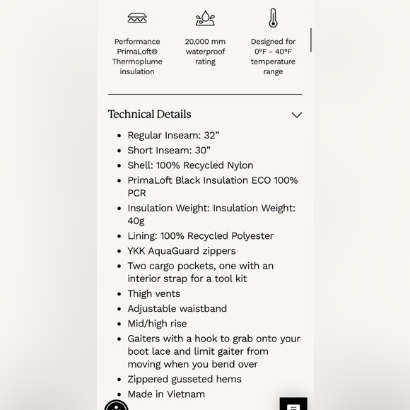 NEW Halfdays Thomas Snowboard Pant in Mustang - Picture 11 of 13